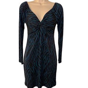 NWT All In Favor Zebra Print Dress
